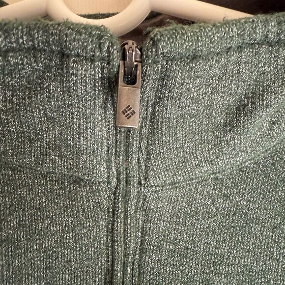 Columbia Men's Forest Green Zip-Up Sweater - Picture 3 of 6